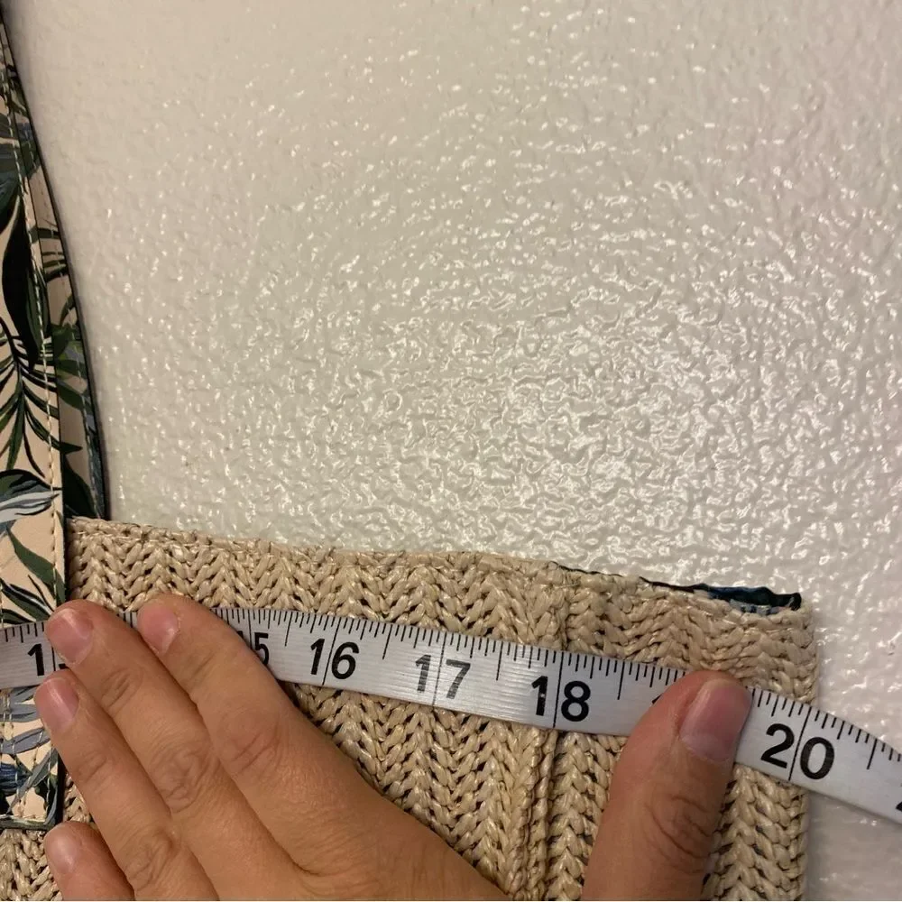 Victoria’s Secret woven basket boho tote beach bag paradise 2020 limited edition - Picture 9 of 10